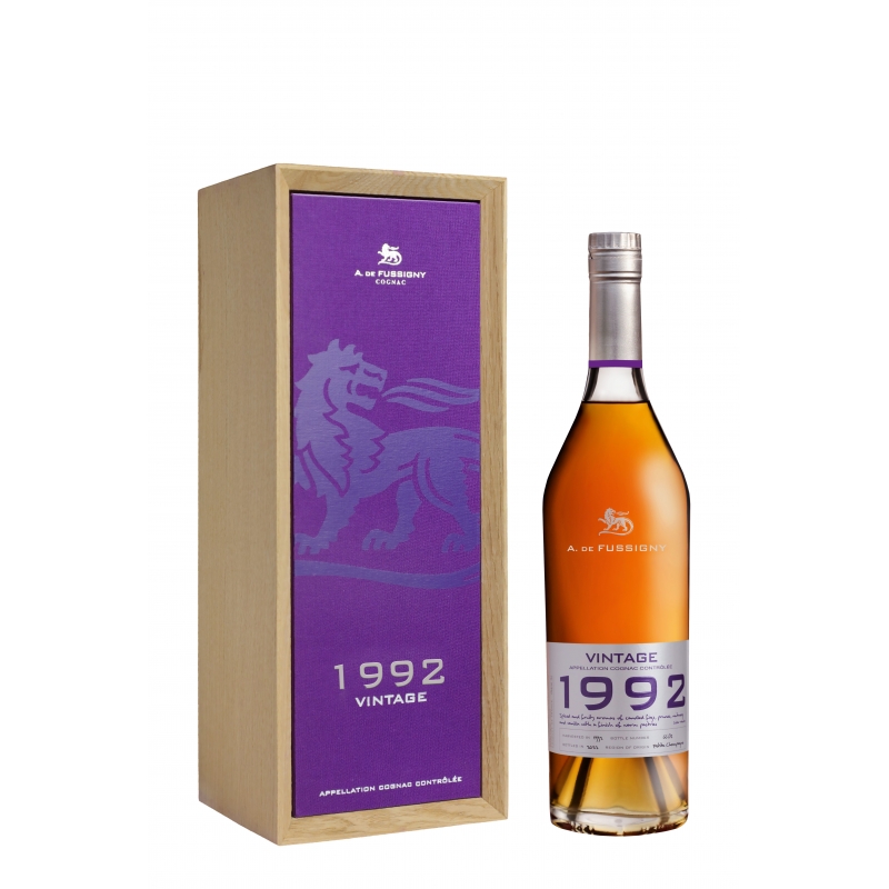 Millésime 1992 Petite Champagne Cognac A. de Fussigny édition limitée Millésime 1992 Petite Champagne Cognac A. de Fussigny édition limitée
