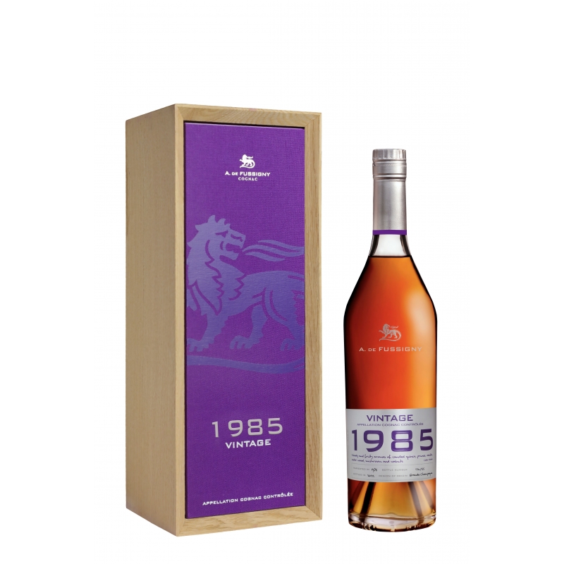 Millésime 1985 Grande Champagne Cognac A. de Fussigny édition limitée Millésime 1985 Grande Champagne Cognac A. de Fussigny édition limitée