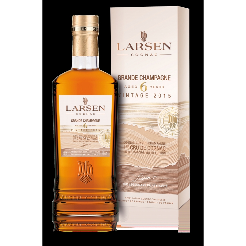 Cognac Larsen Grande Champagne Millésime 2015 édition limitée