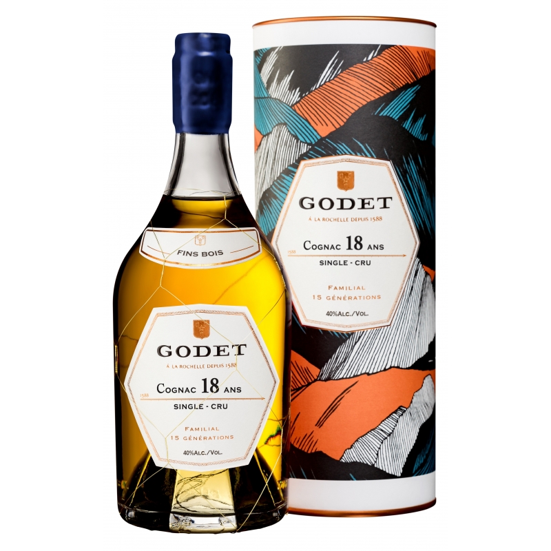 18 ans single cru Fins Bois Cognac Godet