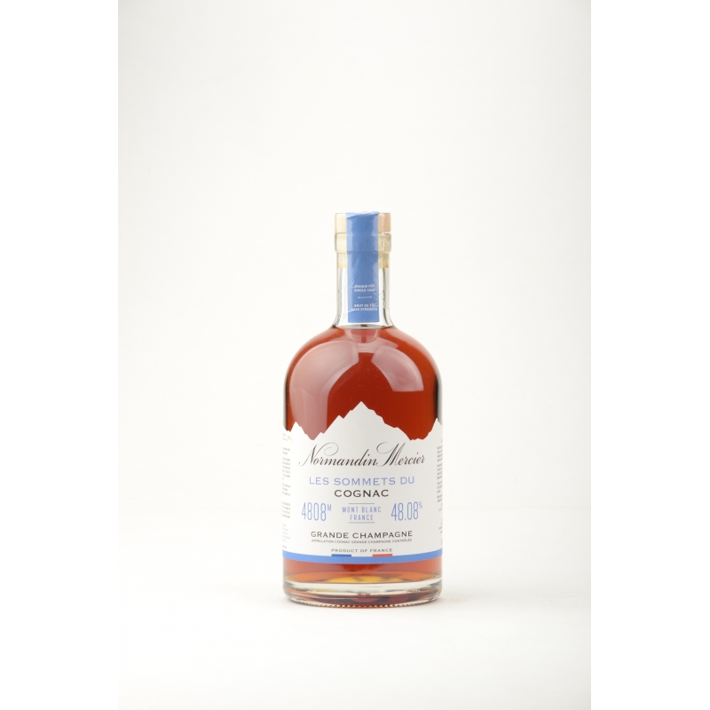 Cuvée des sommets Mont Blanc brut de fût Grande Champagne Cognac Normandin Mercier édition limitée Cuvée des sommets Mont Blanc brut de fût Grande Champagne Cognac Normandin Mercier édition limitée