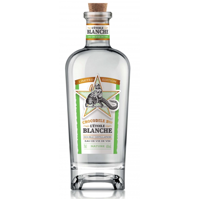 Eau-de-vie de vin L'étoile blanche Crocodile Brothers Edition Limitée Eau-de-vie de vin L'étoile blanche Crocodile Brothers Edition Limitée