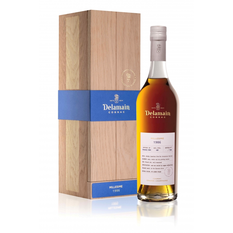 Millésime 1986 40 ans Grande Champagne Cognac Delamain édition limitée