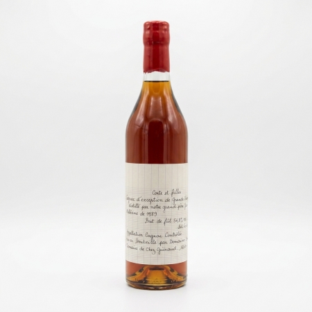 1989 Grande Champagne single cask limited edition Conte & daughters Cognac